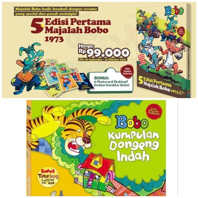 BOBO Kumpulan Dongeng Indah / BOBO 5 Edisi Pertama 1973