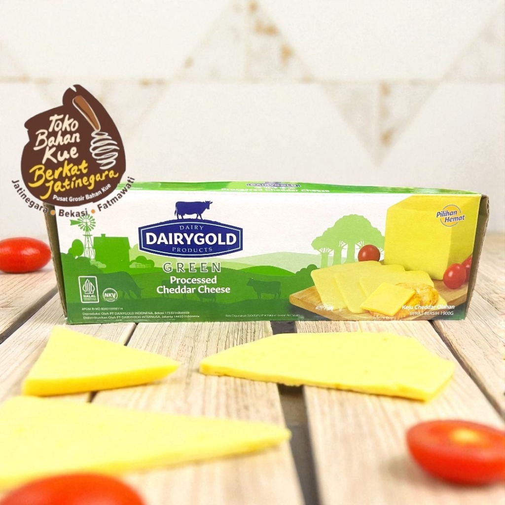 DAIRY GOLD GREEN CHEDDAR 1.9KG / KEJU CHEDDAR DAIRY GOLD /PCS
