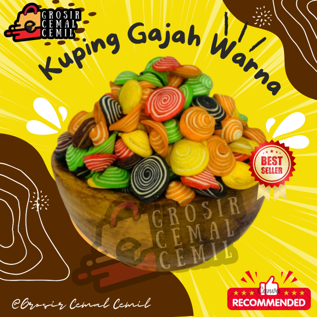 KUPING GAJAH MINI PELANGI DAN COKLAT