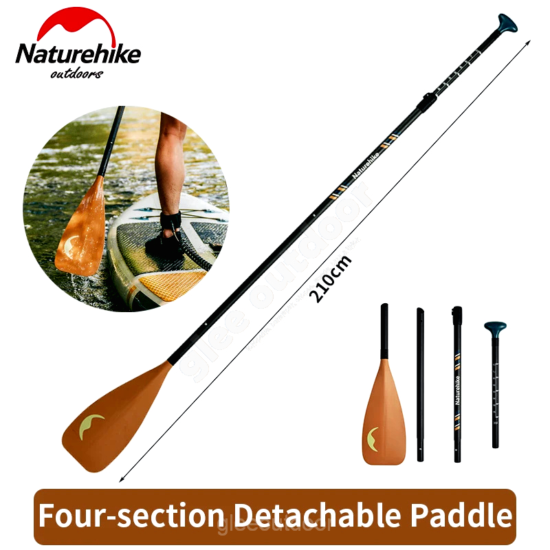 NATUREHIKE CNK2450SS010 TONGKAT DAYUNG SUP PADDLE 4-SECTION COLLAPSIBLE CARBON