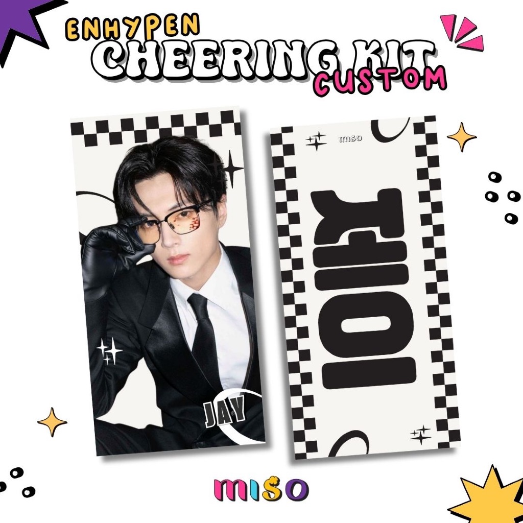 CHEERING KIT CUSTOM ENHYPEN / FABRIC SLOGAN CUSTOM ENHYPEN / SLOGAN KAIN CUSTOM ENHYPEN / HAND BANNE