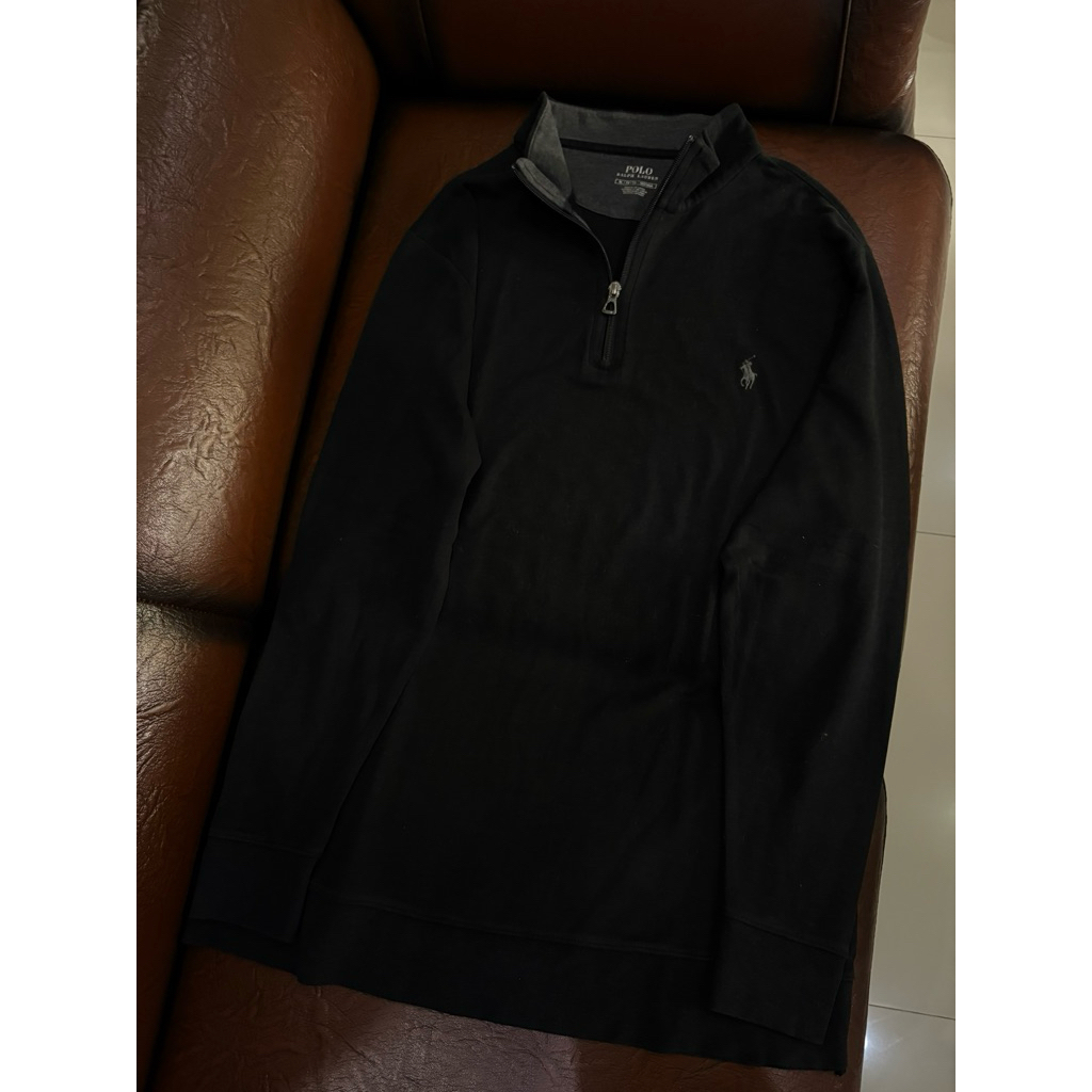 halfzip ralph lauren black