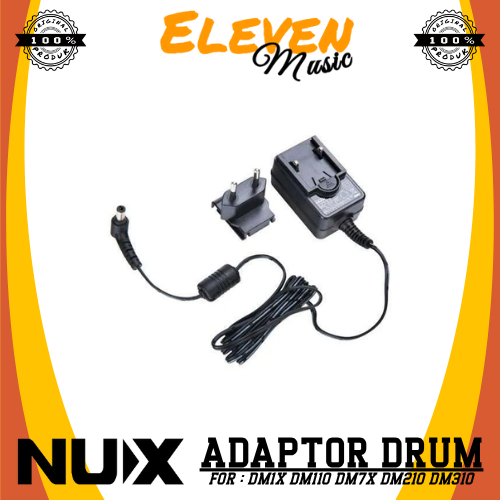 Adaptor Drum NUX Output Power 9V Adaptor NUX DM Series Power Supply Adaptor