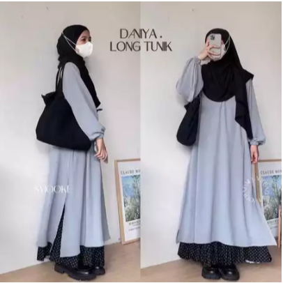 Atasan Tunik Simple Baju Wanita Terjamin Terlaris Trendy Model Korea Premium Mewah New Arrival OOTD