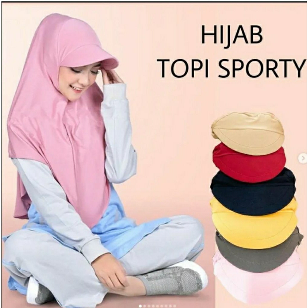 inaya hijab topi sporty dewasa ( L )- hijab TOPI  sporty dewasa ( L)