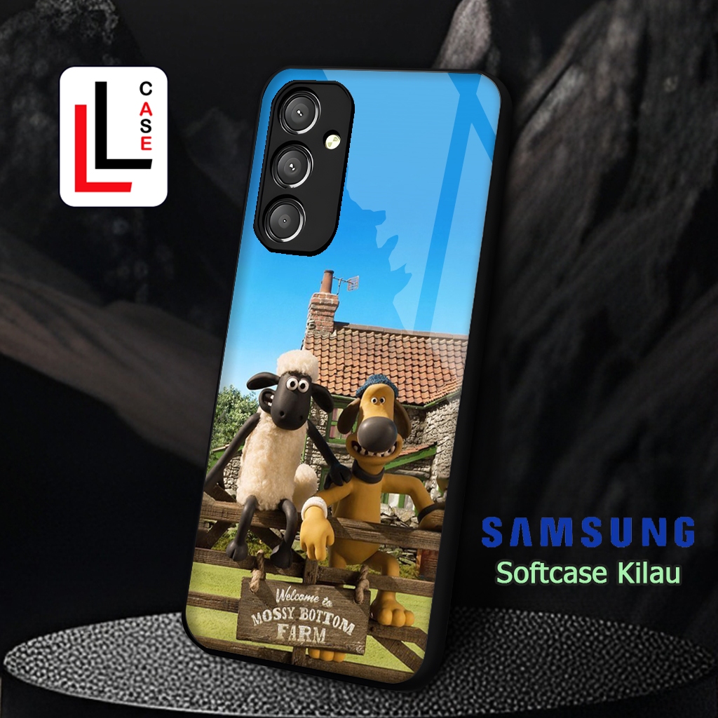 {LL0230} Softcase Kilau Samsung M14 M23 M34 M51 M52 M54 Case Silikon Efek Kaca Pelindung Kamera Sili