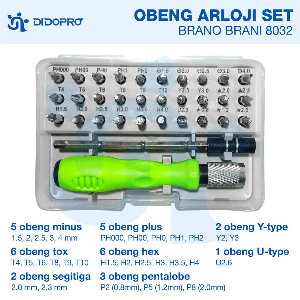 Obeng Set 30 in1 Obeng HandPhone Elektronik HP Screwdriver Set 30in1