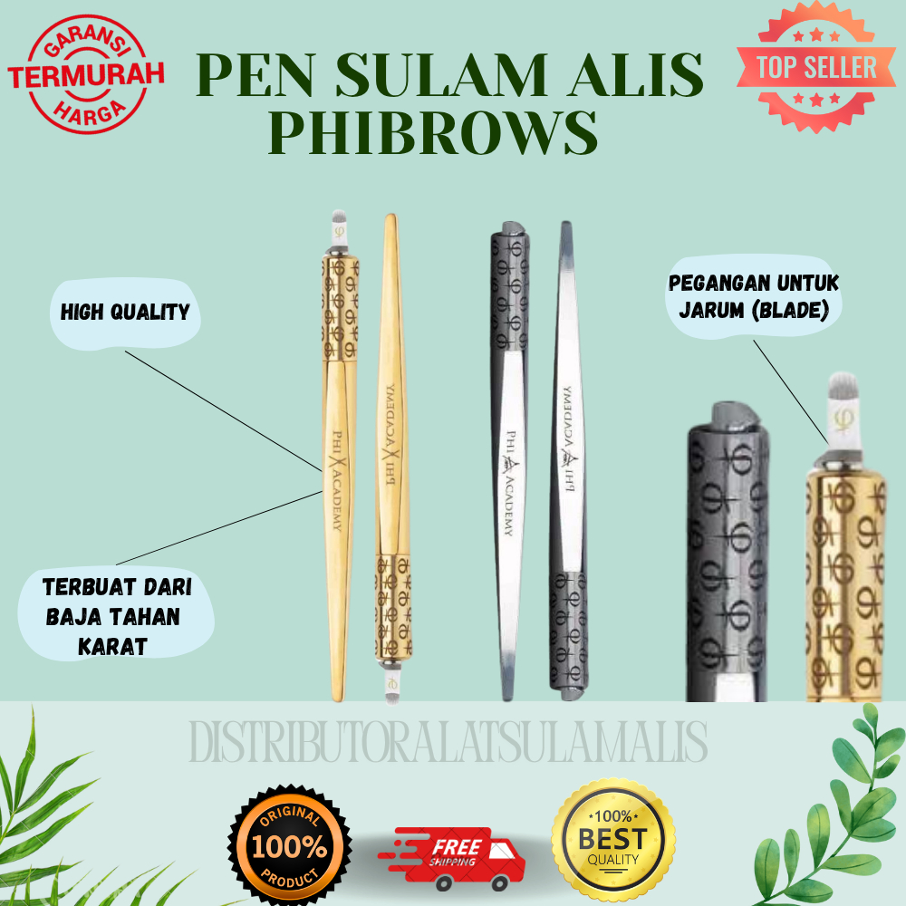 PEN SULAM BROW ROSEPINK ,SILVER,GOLD ALIS PHI BROW ACADEMY / MICROBLADING PEN SULAM ALIS PHIBROWS / 