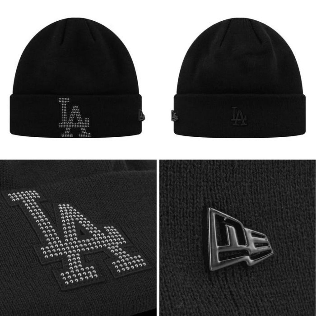 New era original hat beanie dark LA dodgers black
