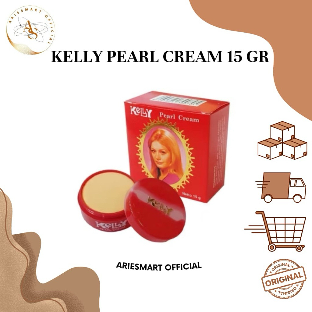 KELLY PEARL CREAM 15 GR PENCERAH PEMUTIH WAJAH KRIM MUKA