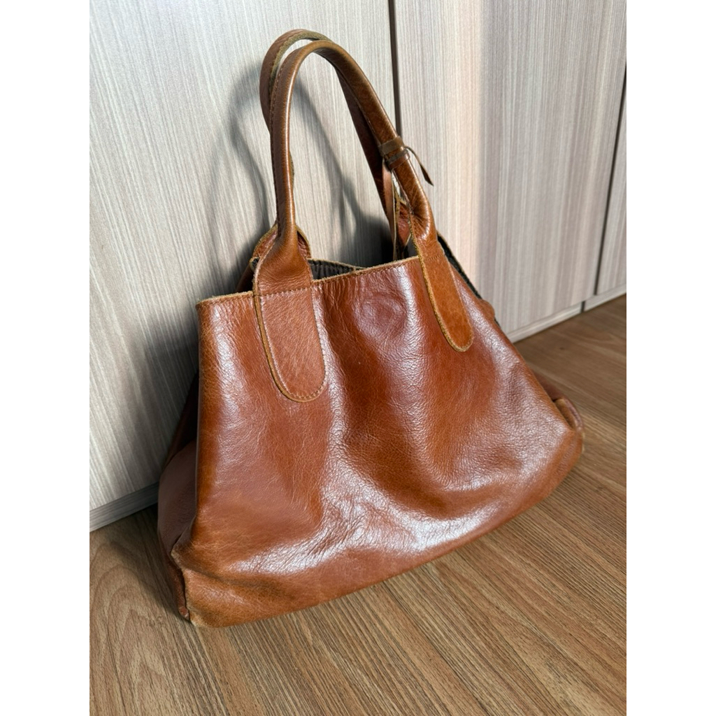 Shopper bag - leather - Kaynn Meytanayu