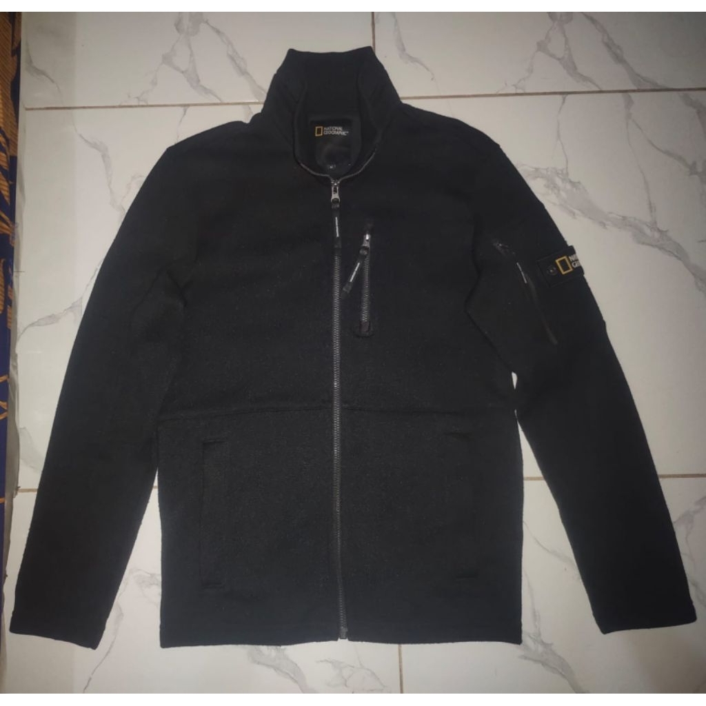 Jaket Fleece (Rajut) National Geographic Patch