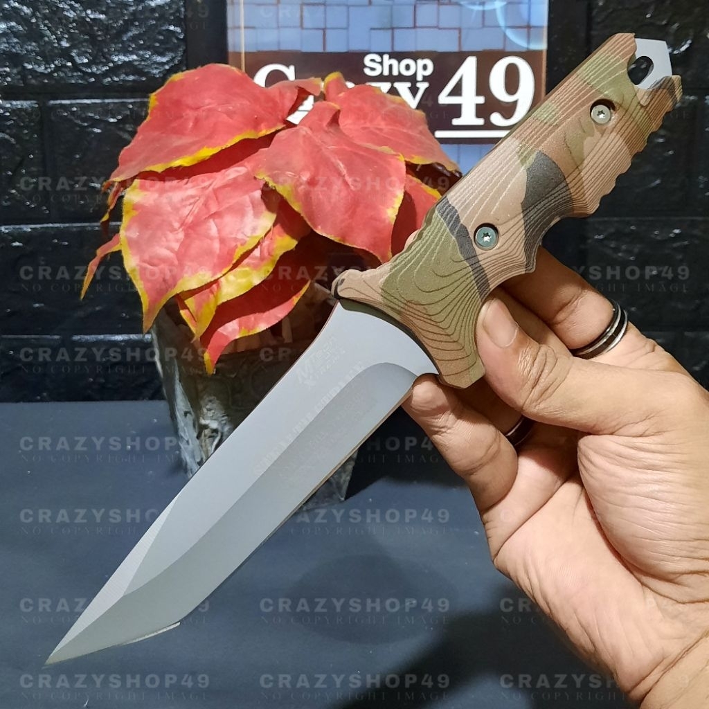 Pisau Survival Outdoor MTech Xtreme Solid Steel Include Sarung