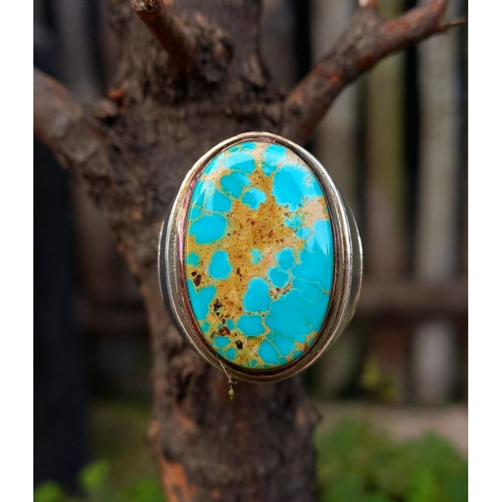 Pirus persia Biru toska urat emas