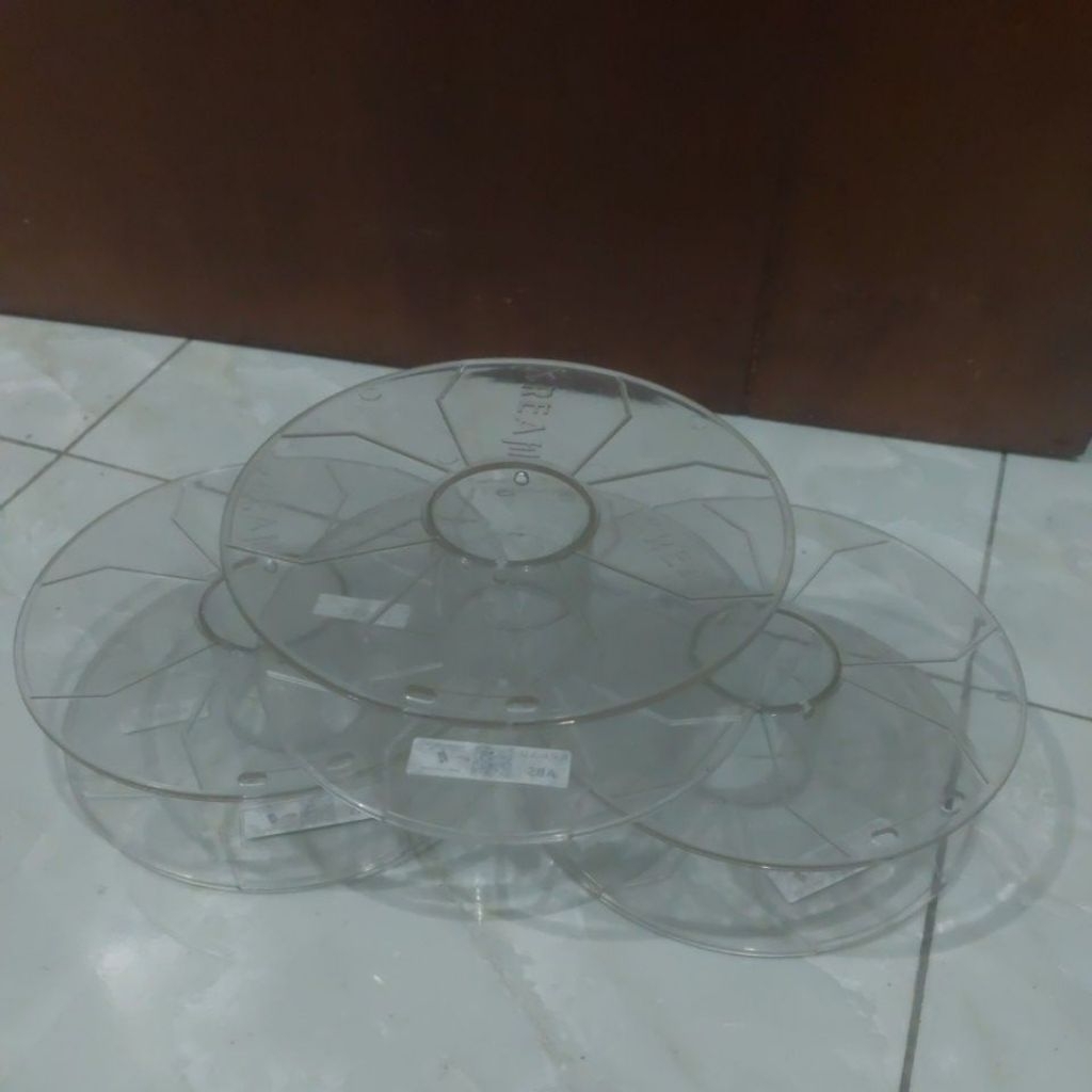 spool plastik untuk gulungan / bobin / roll kabel / benang / bobin / recycle spool / bobin plastik /