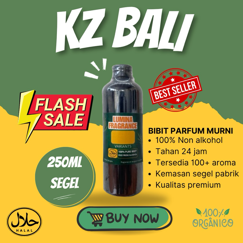 KENZO BALI - Bibit Parfum Murni Segel Pabrik 250ml Original Premium | Minyak Wangi Import Grade A Ta