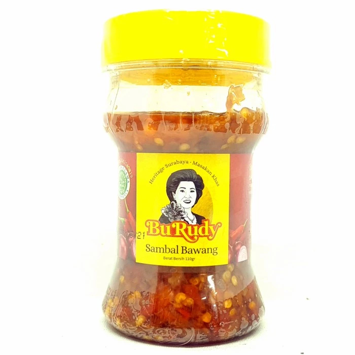 BU RUDY Sambal Bawang Bajak Terasi Ijo 110g OLEH KHAS ASLI SURABAYA SAMBEL RUDI SBY
