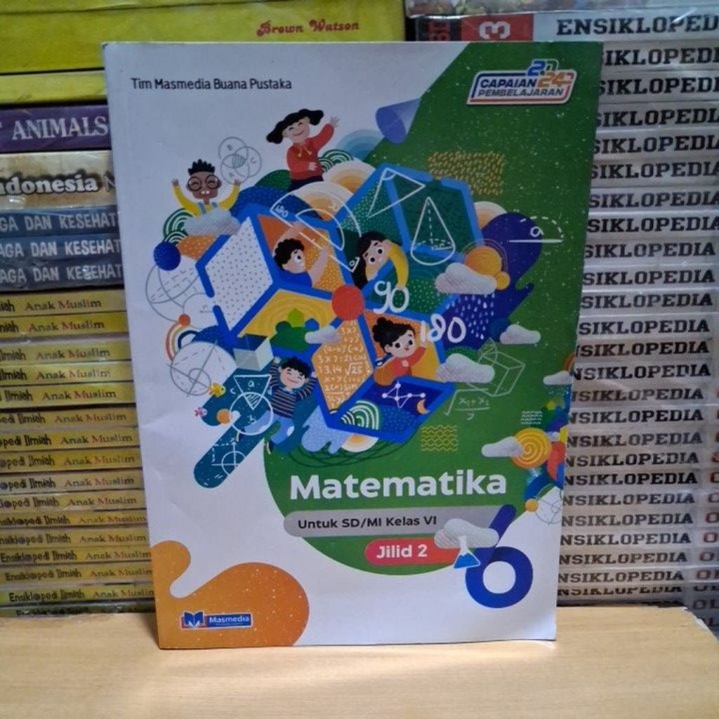 Buku Original MATEMATIKA SD MI Kelas 6 CAPAIAN 2024 PEMBELAJARAN Masmedia