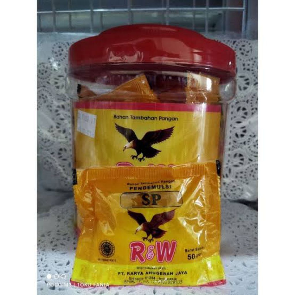 1 toples isi 20pcs X 50 gram sachet Pengembang makanan sp RW