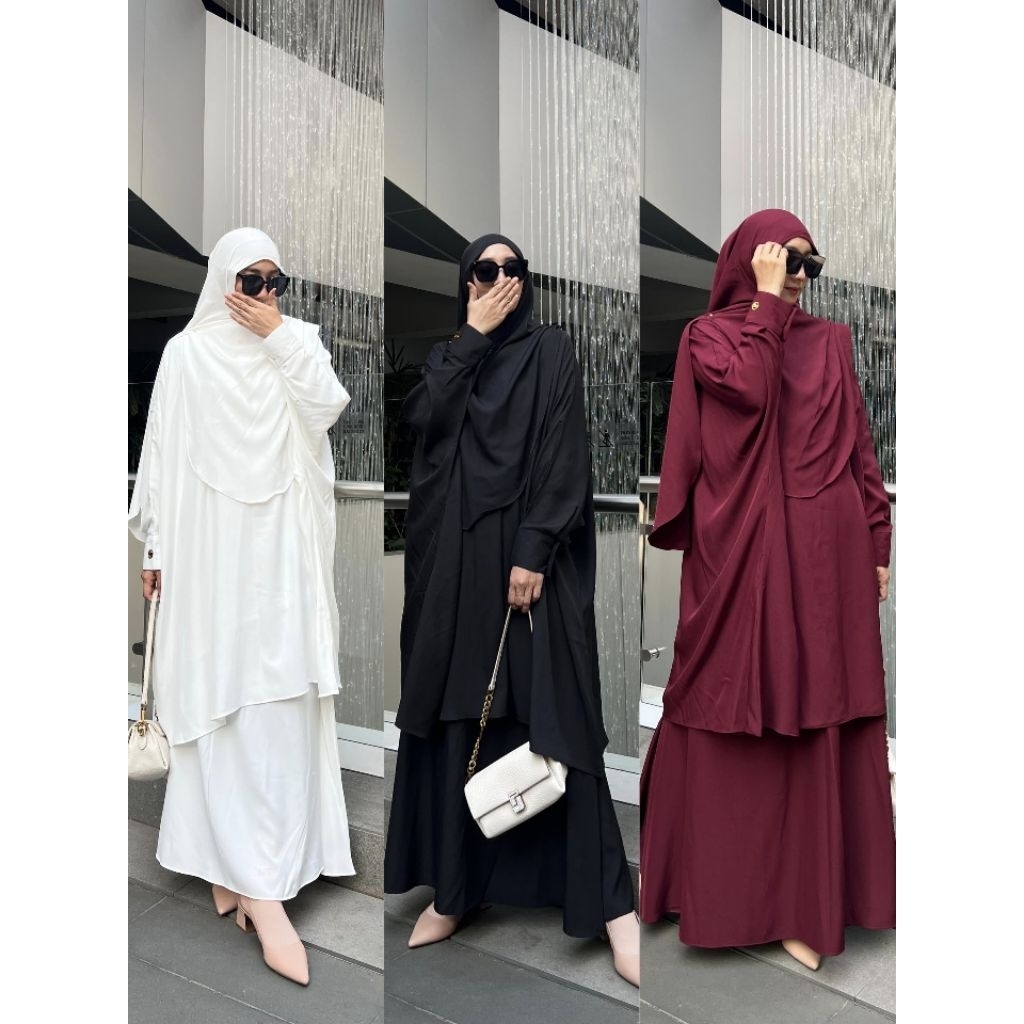 HANIYAH SET 3IN 1 ANTI UV BY VELINO