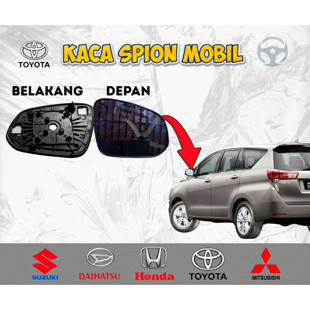 Kaca Spion Inova Reborn, Fortuner, Hilux