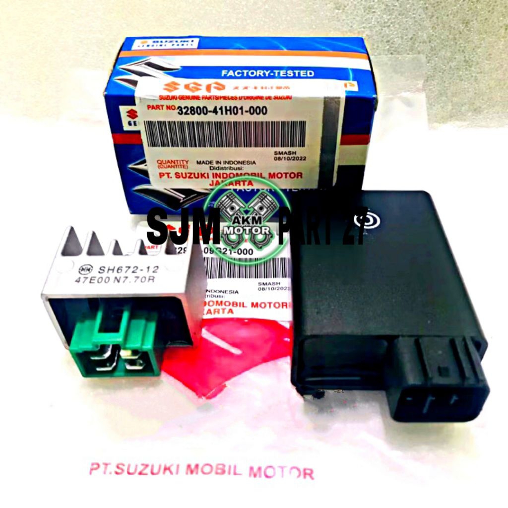CDI UNIT PLUS KIPROK REGULATOR SUZUKI SMASH 110 OLD/ SMASH 11 NEW ORI SGP