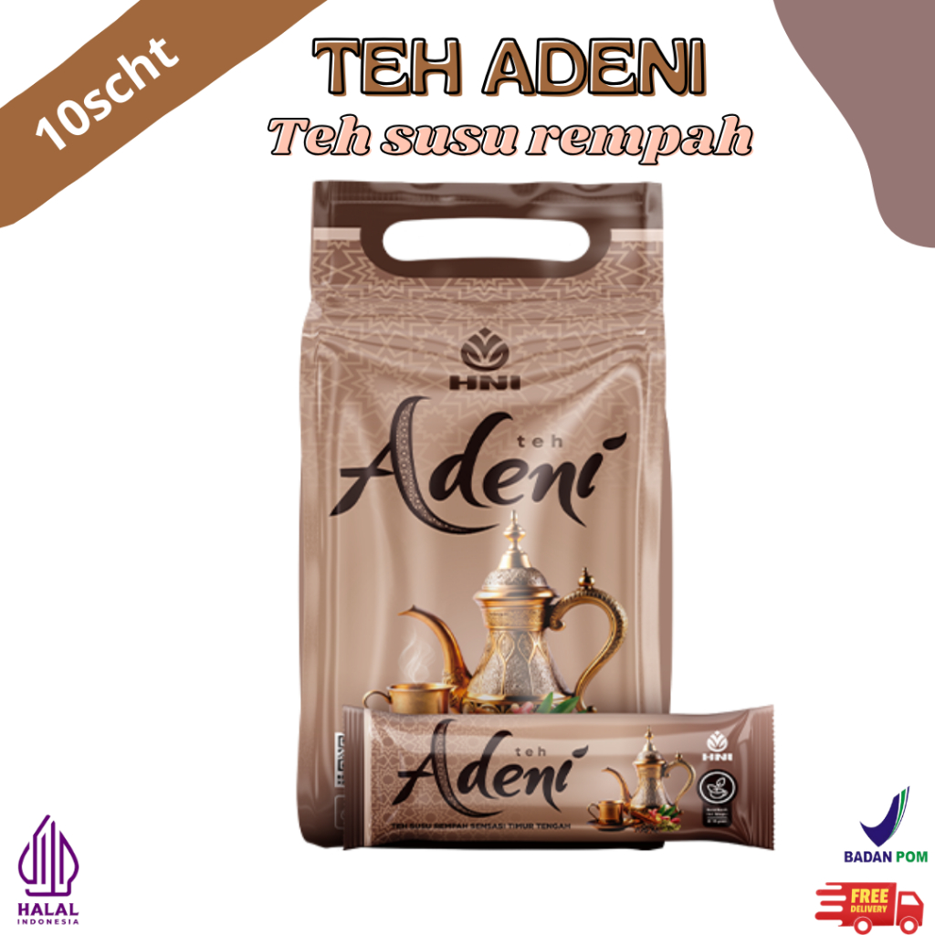 Teh Adeni Isi 10 sachet Teh Susu Rempah HNI
