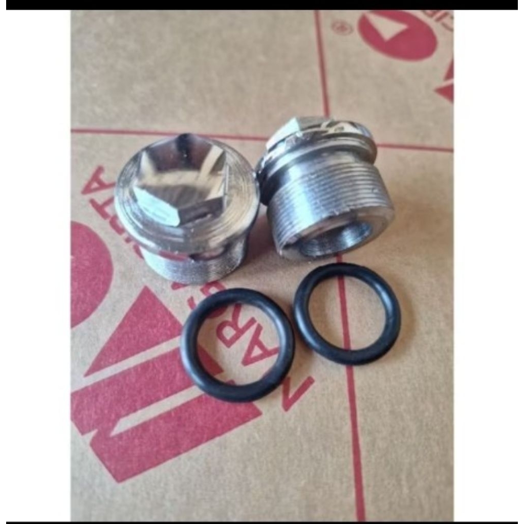 Baut Tutup Shock Depan Tiger Minerva Verza CB150R BONUS SEAL HARGA SATUAN / 1 PCS