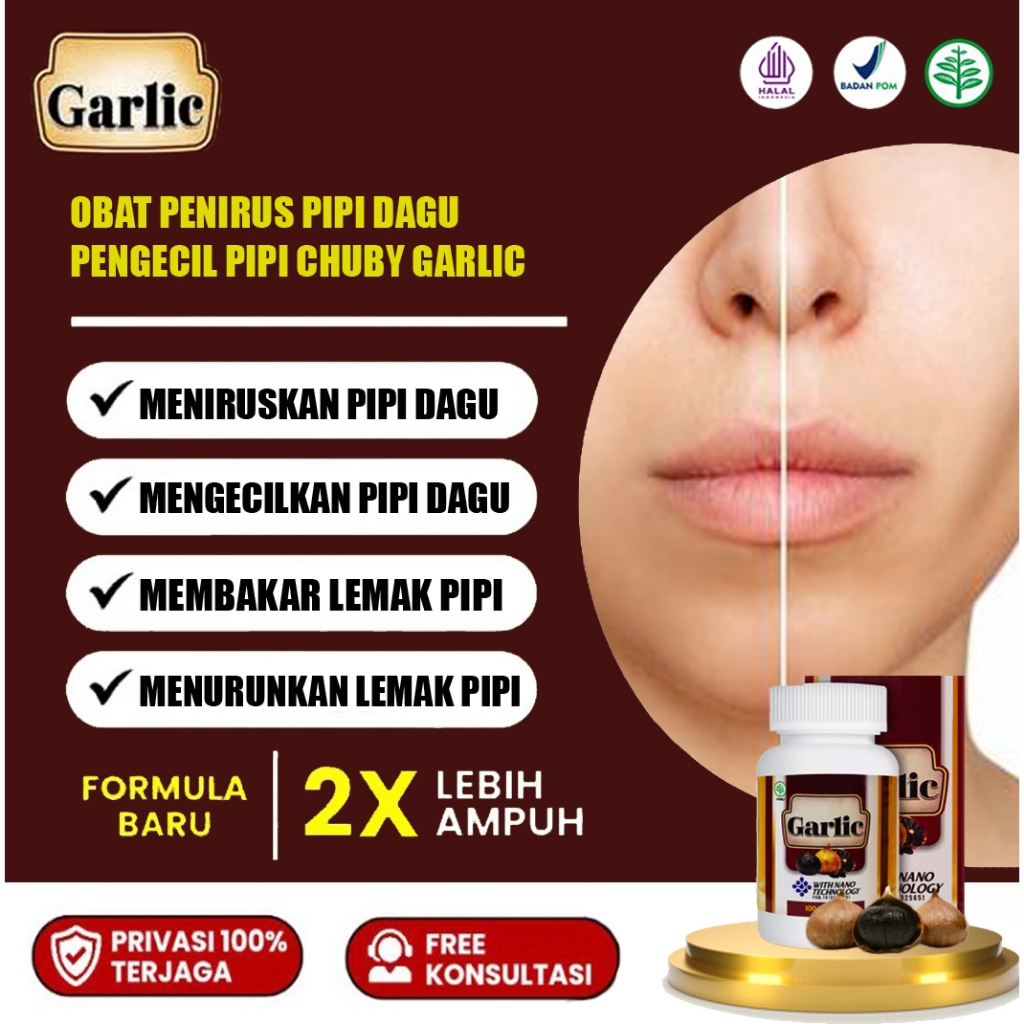 Obat Penirus Pipi Dagu Garlic Asli Original