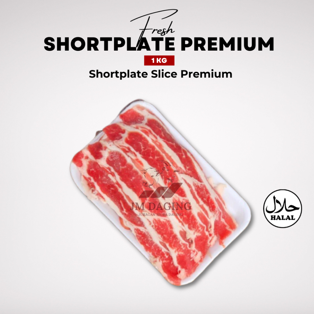 Slice Beef Shortplate AUS Kualitas Premium / Daging Sapi Slice Fresh Halal 1kg Tangerang