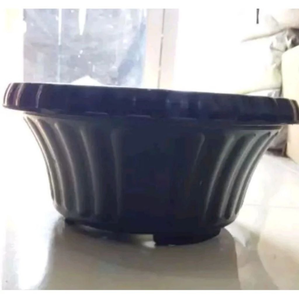 Pot bonsai glory 25, pot adenium hitam, pot ceper hitam