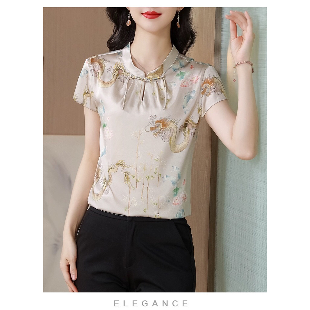 Atasan Wanita Cheongsam Modern Elegan