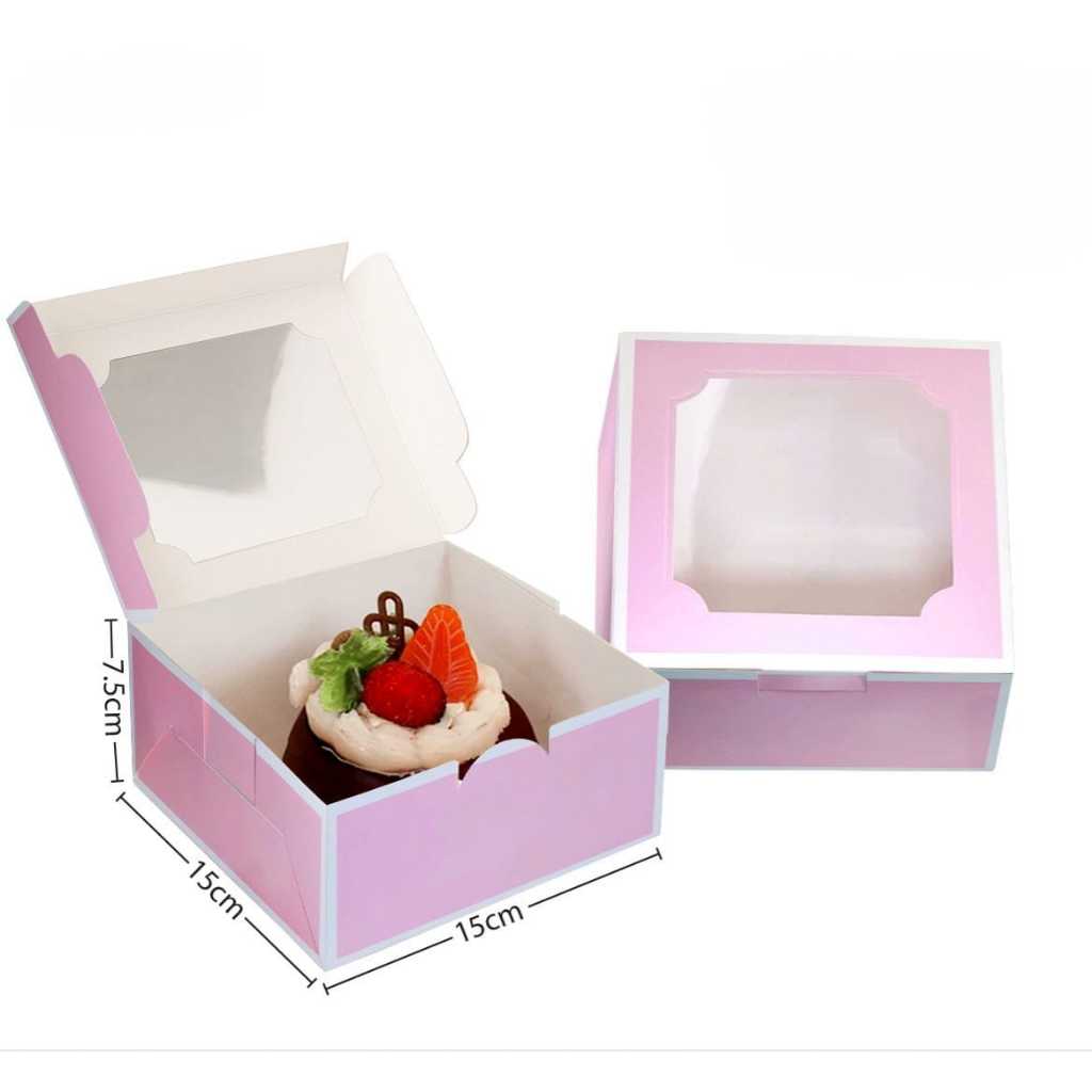 Dus/Box Cake 15x15x7.5cm Pink