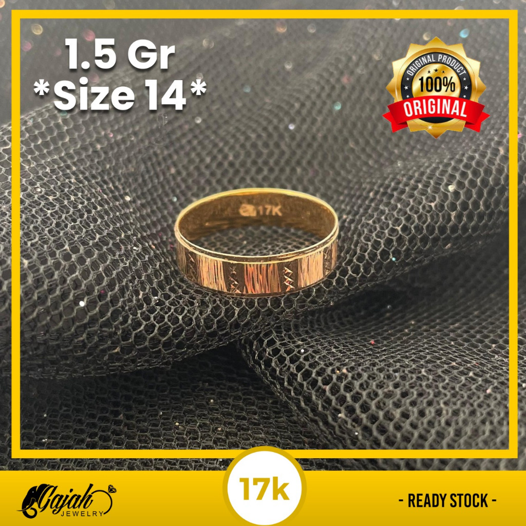 Cincin Emas 17K 1.5 Gram Toko Emas Gajah Online Salatiga 7903