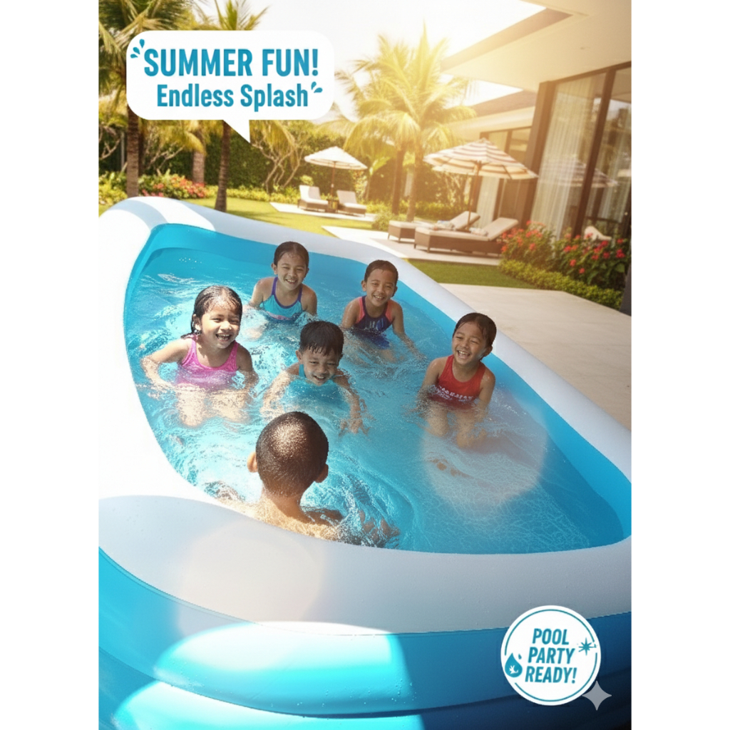 Kolam renang anak Bestway jumbo besar 305 cm 54009 - kolam bestway kotak besar