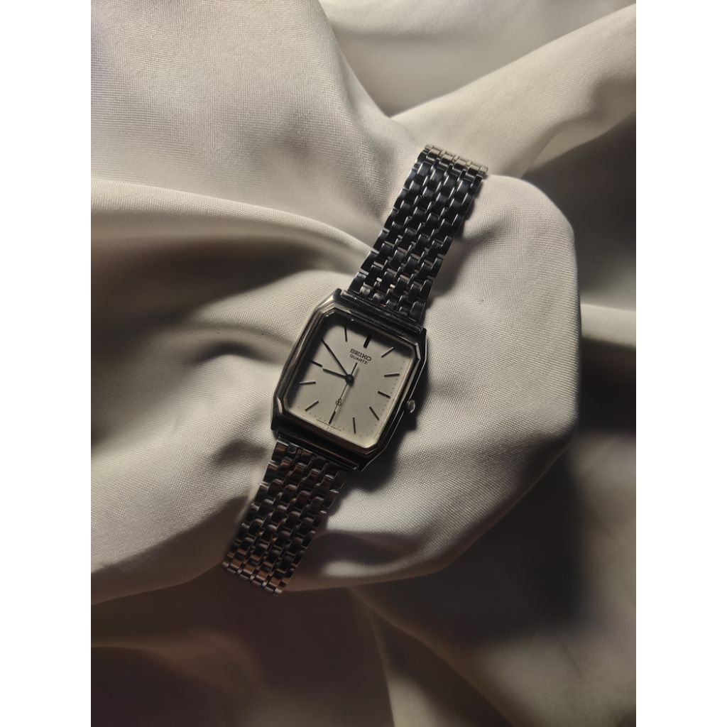 Jam tangan vintage by Seiko Tank Silver Simple