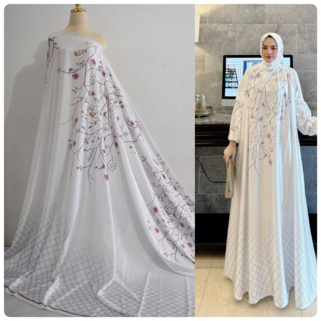 Kain arabian silk motif naya // per setengah meter // banyak motif // kain gamis // kain meteran // 