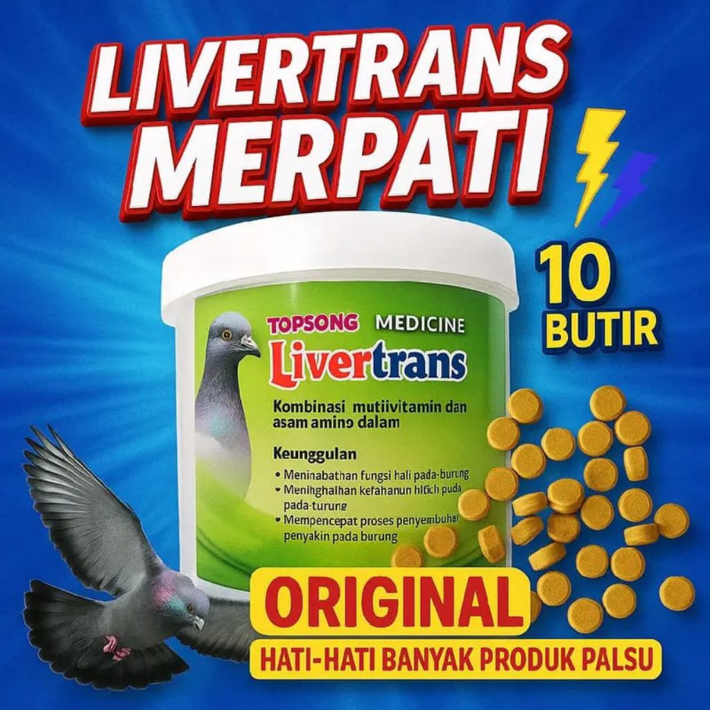 LIVERTRANS MERPATI ORIGINAL 10 BUTIR