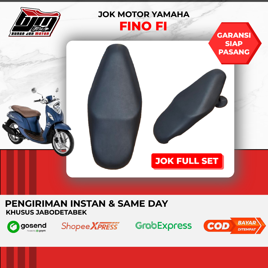 Jok motor fino karbu standar & variasi komplit tinggal pasang I Pengiriman Instan & Sameday