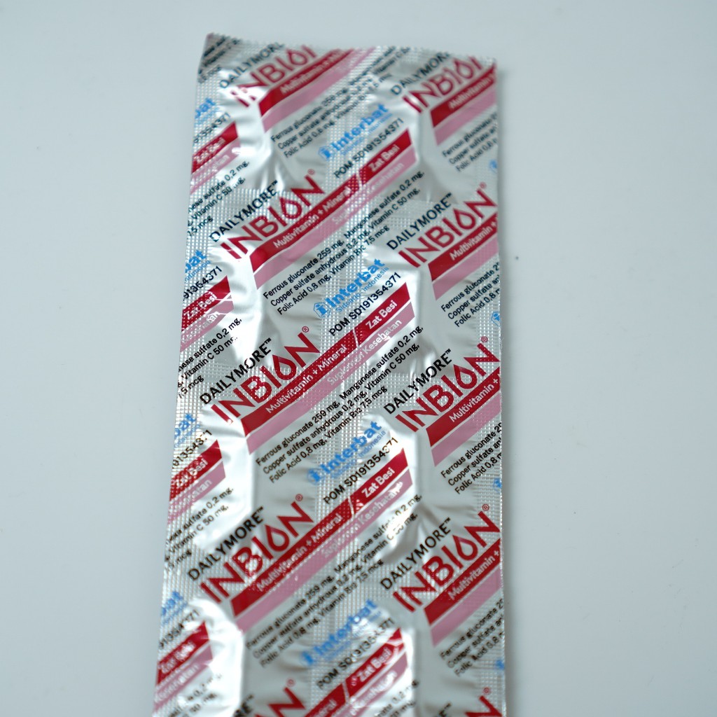 Inbion Vitamin & Mineral untuk Masa Kehamilan & Nifas (10 Kapsul)