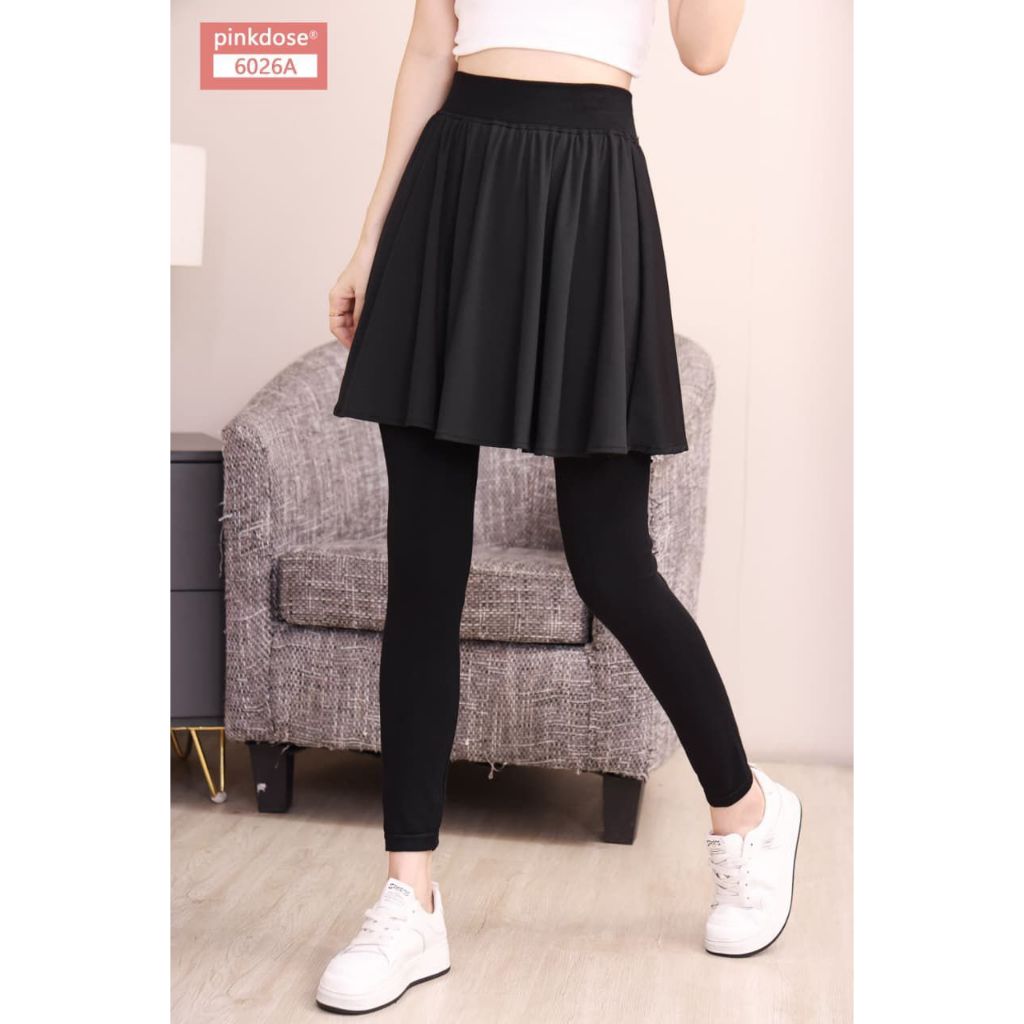 CELANA LEGGING ROK WANITA 6026A# PINKDOSE KAOS PREMIUM JERSEY OLAHRAGA FASHIONABLE KEKINIAN