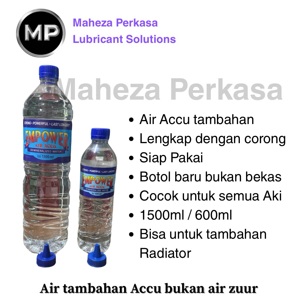 Air Accu tambahan / Air Aki bukan Air Zuur / Cocok Untuk Aki Basah Mobil Dan Motor