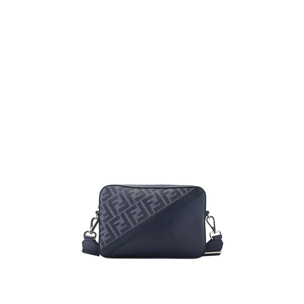 FENDI FF logo diagonal camera bag canvas
Blue