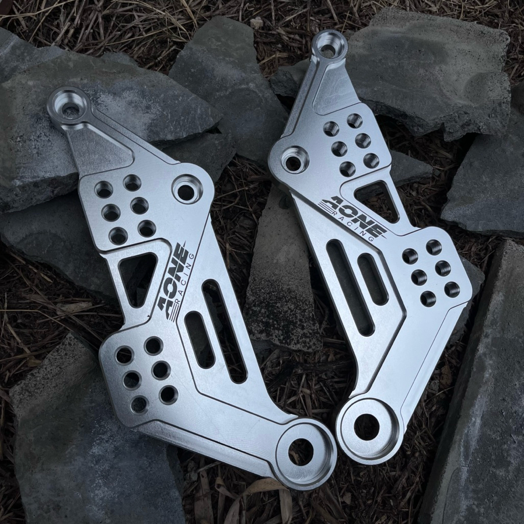 Breket Underbone G2 MX King V1/V2 Original A-One PNP RCB Rapido Silver (Free Baut Rangka 4pcs & Stic