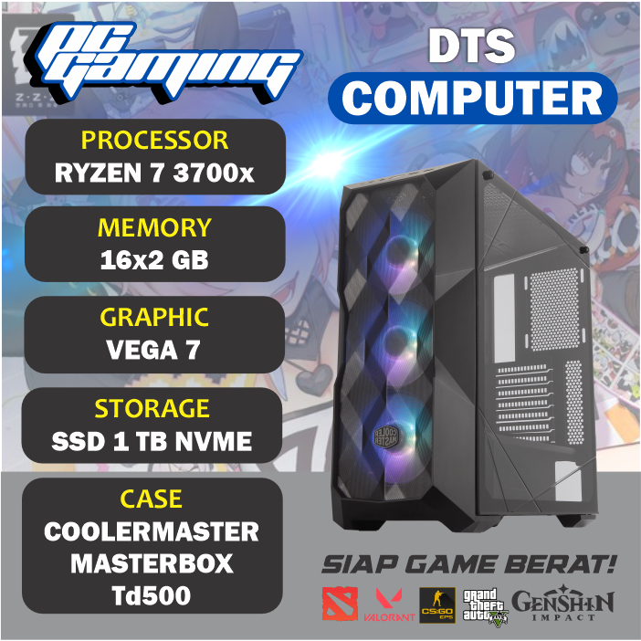 PC Gaming | Ryzen 7 3700X / 16GB / MSI RTX 2070 SUPER / 1TB NVMe