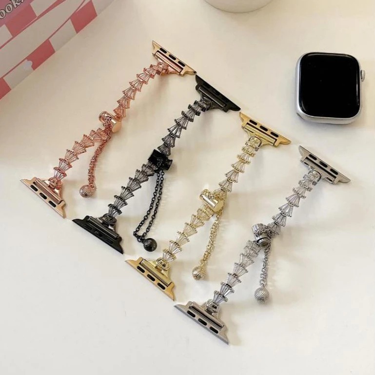 (BS) Strap Apple Watch Chain Women Breathable Metal Easy to Wear Untuk Apple Watch Series 1 2 3 4 5 