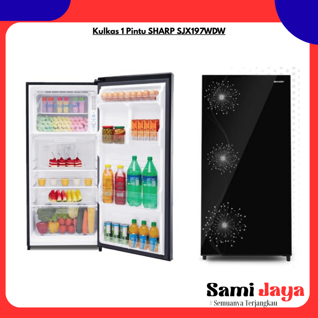 Kulkas 1 Pintu SHARP SJX197WDW