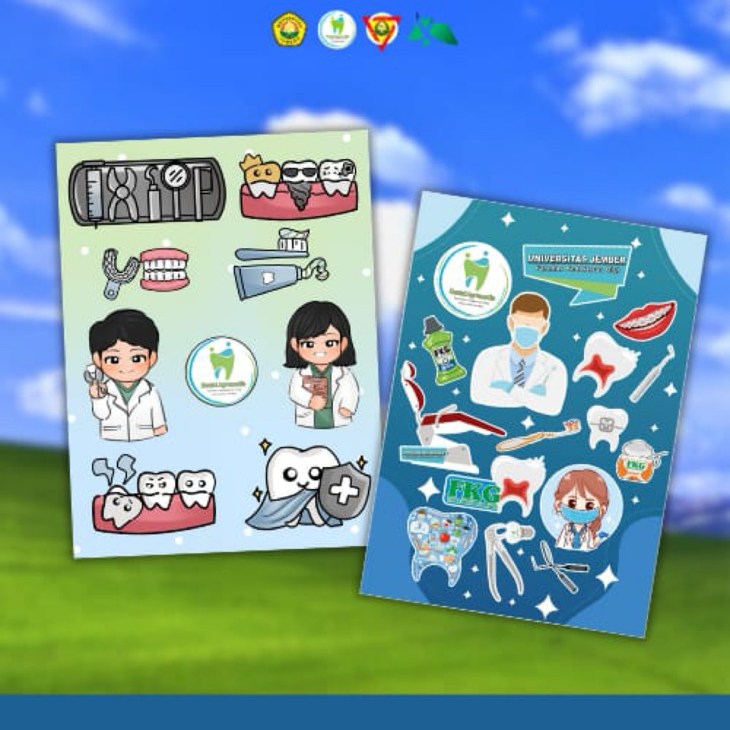 Sticker pack isi 2 || Official merchandise FKG UNEJ