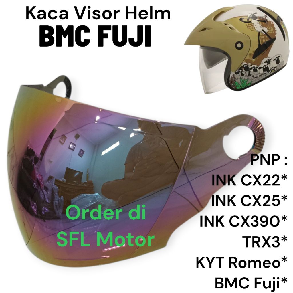 Kaca Helm BMC Fuji Double Visor Kaca Helm BMC 560 Kaca Helm INK CX22