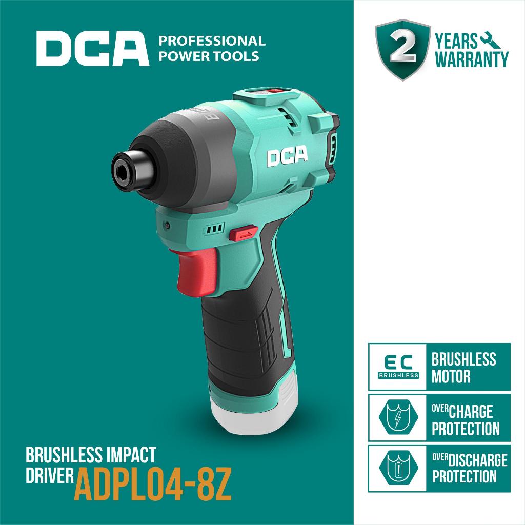DCA Brushless Impact Driver / Obeng Impact Baterai 12Volt ADPL04-8Z